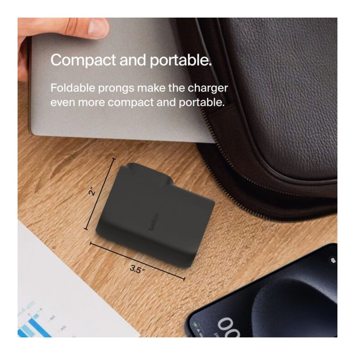 Belkin BoostCharge Hybrid 25W Wall Charger with 5000mAh Powerbank BPZ003BT1MBK-B6