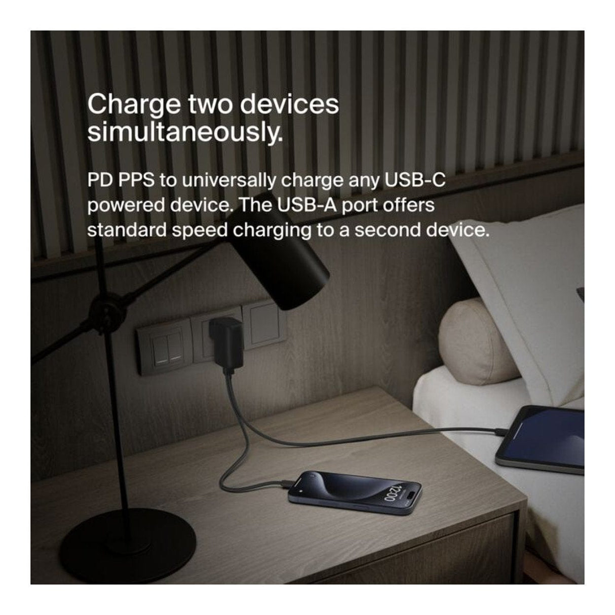 Belkin BoostCharge Hybrid 25W Wall Charger with 5000mAh Powerbank BPZ003BT1MBK-B6