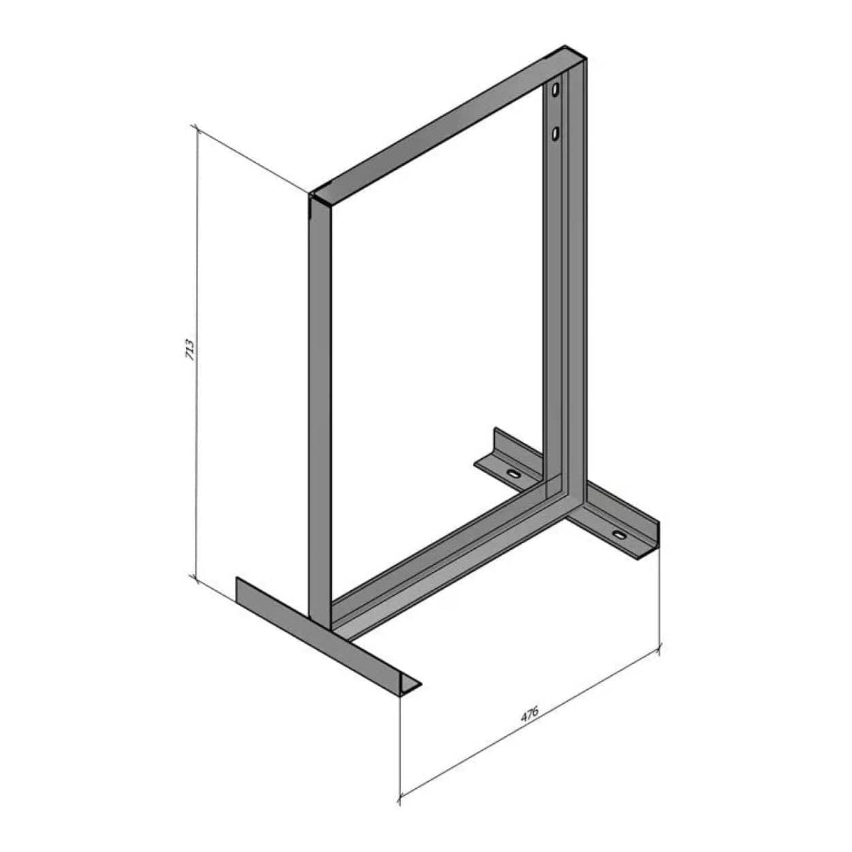 Bracket 55cm Square Wall Mount BRA-S55