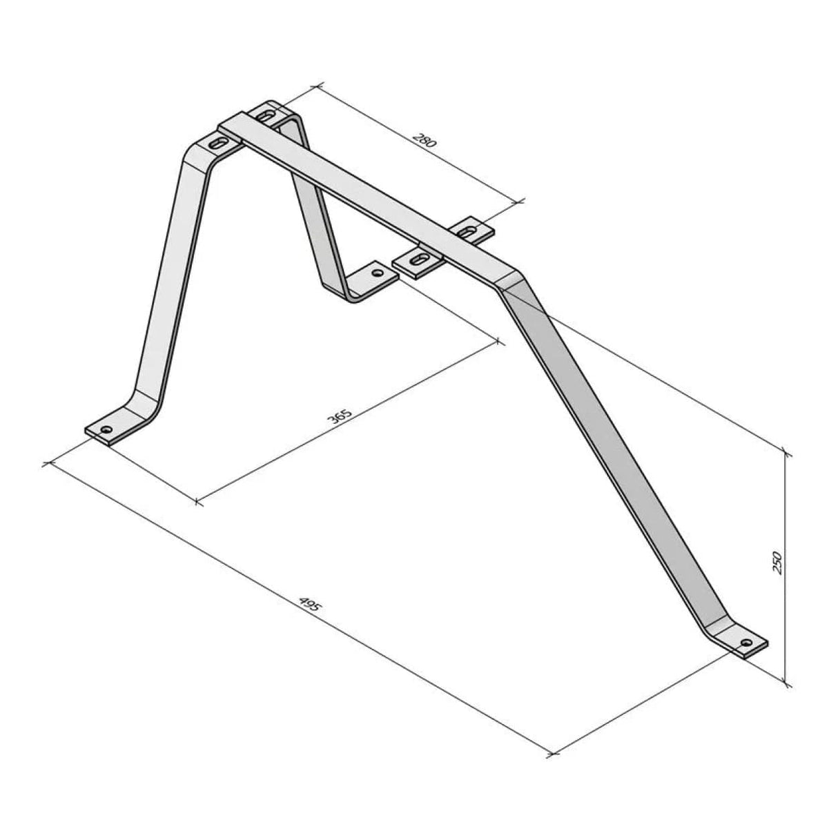 Scoop 25cm Tripod Bracket Wall Mount BRA-TM