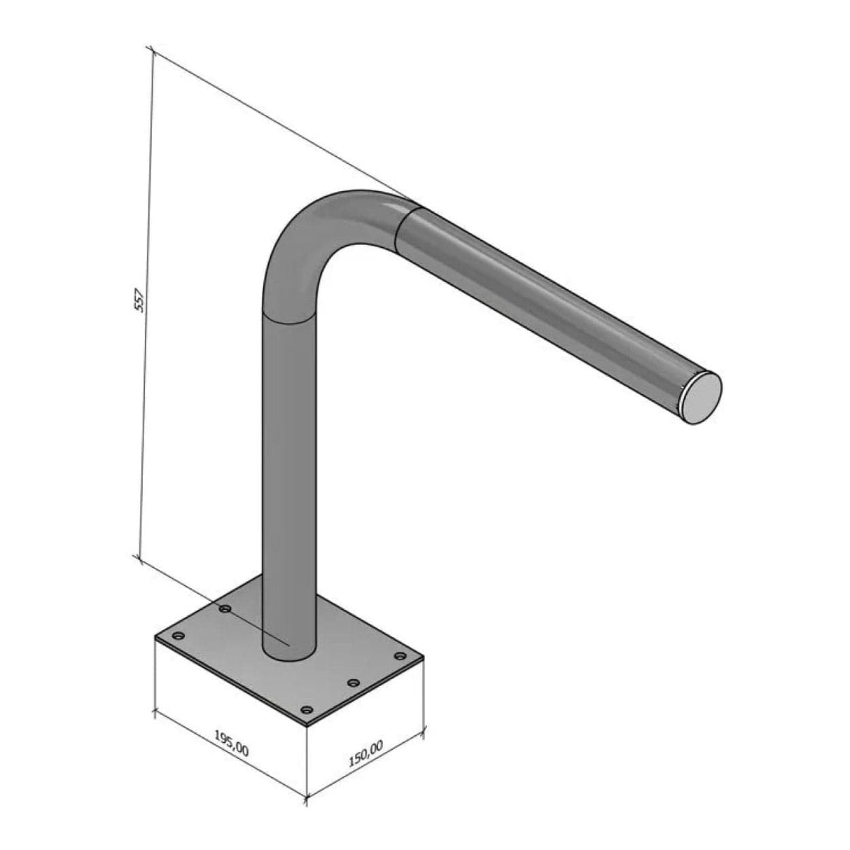 Scoop 500x500x50mm L-Bracket BRA-WL