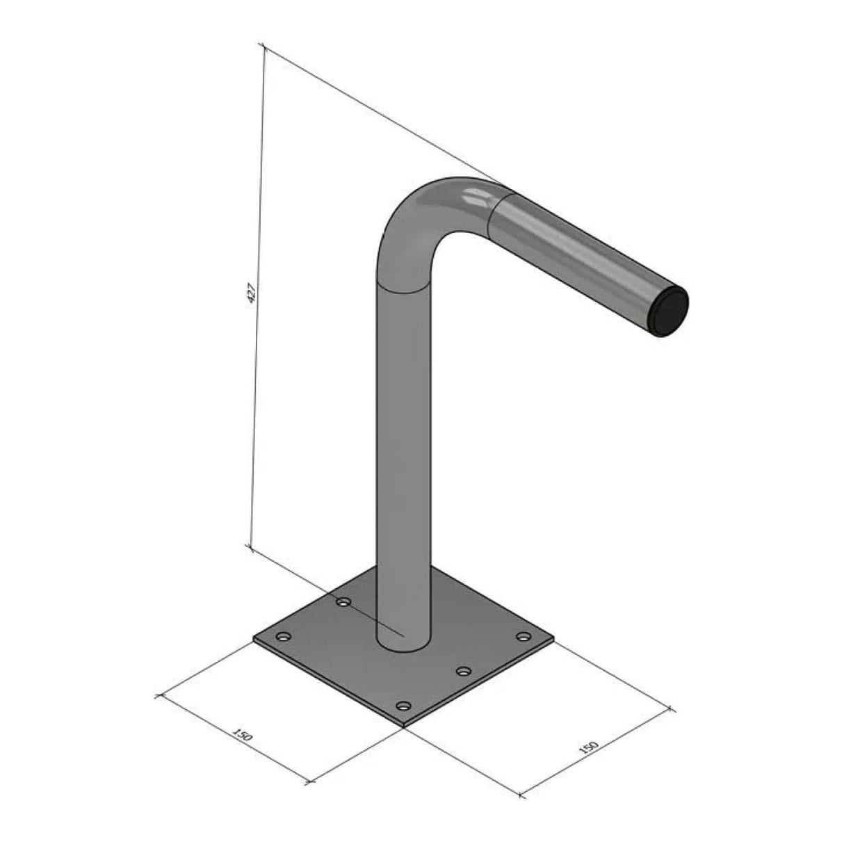 Scoop 400x200x38mm L-Bracket BRA-WS