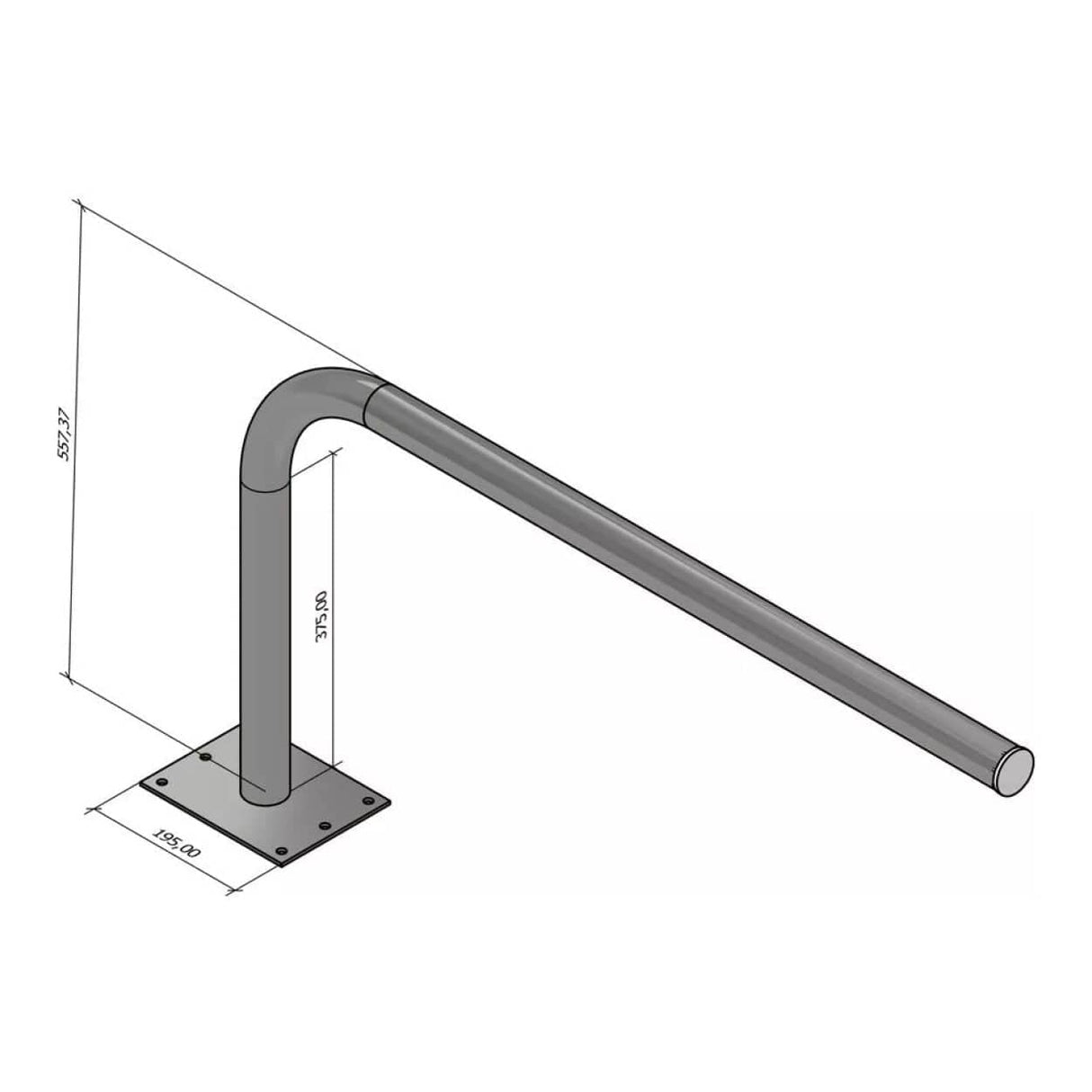 Scoop 500x1000x50mm L-Bracket BRA-WX