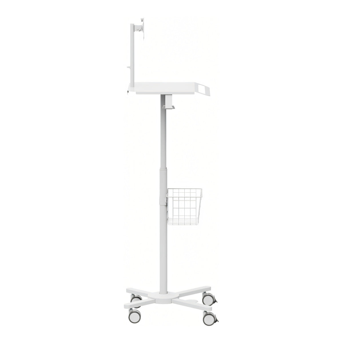LinkQnet MED13-2 17-32-inch Monitor Mount Pneumatic Height-Adjustable Medical Cart BRK-MED13-2
