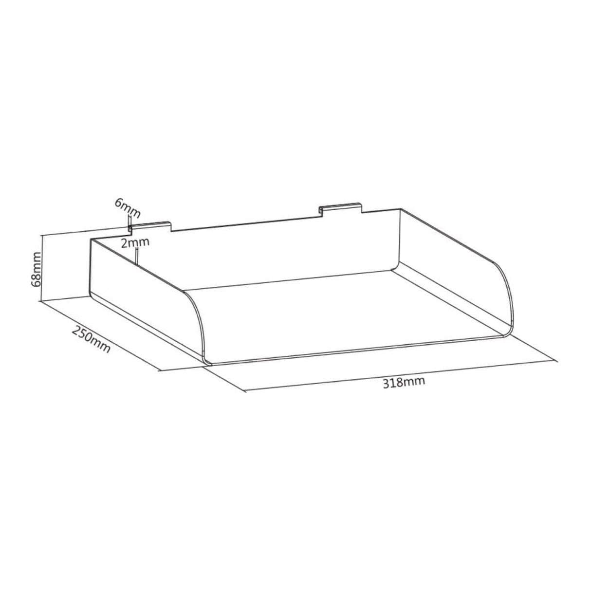 LinkQnet 3Kg Slatwall Phone Holder BRK-SW03-11