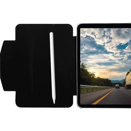 Macally Folio Case and Stand and Pen Holder for Apple iPad Mini 6 - Black BSTANDM6V2-B