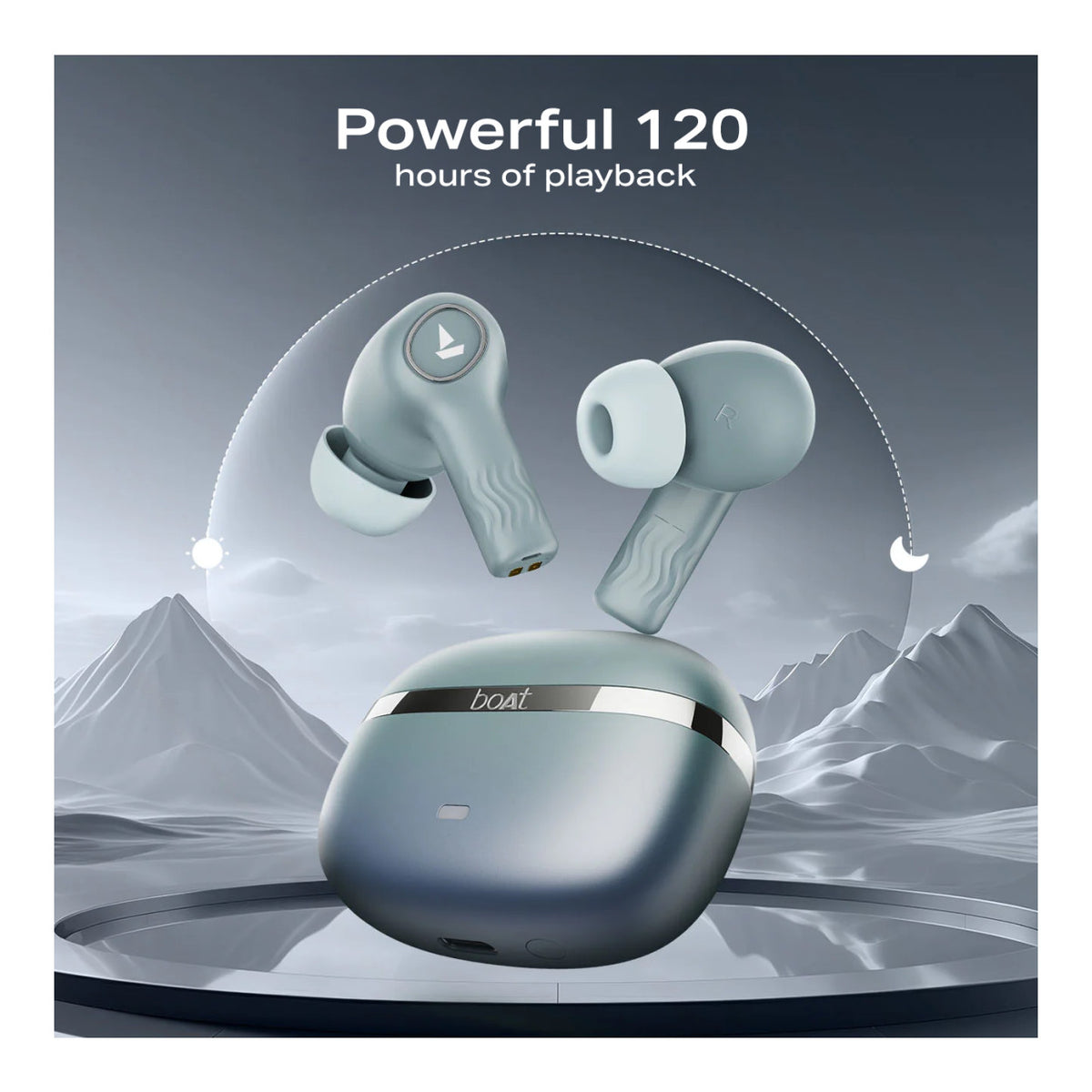 boAt Nirvana Ion ANC Wireless Earbuds - Crystal Black BT-TWA-NIRION-CB