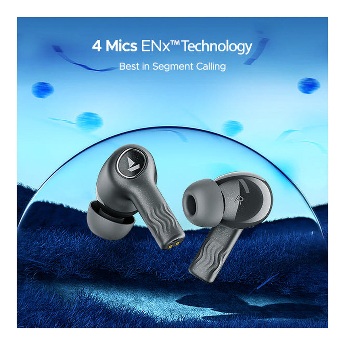 boAt Nirvana Ion ANC Wireless Earbuds - Crystal Black BT-TWA-NIRION-CB