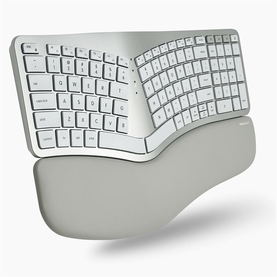 Macally Wireless Ergonomic Keyboard for Mac BTBLERGO2A