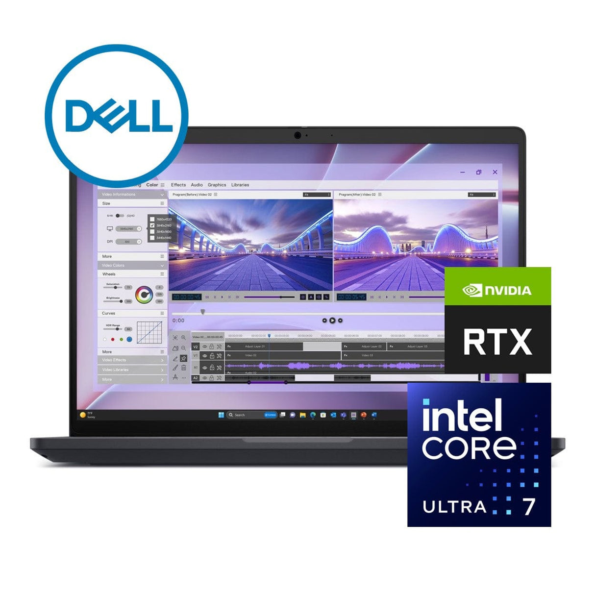 Dell Pro Max 16 16-inch FHD+ AI Mobile Workstation - Intel Core Ultra 7 265H 1TB SSD 32GB RAM RTX PRO 2000 Win 11 Pro