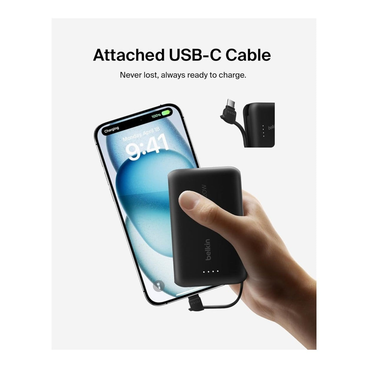 Belkin BoostCharge 10000 mAh Power Bank Black BU041KQBK
