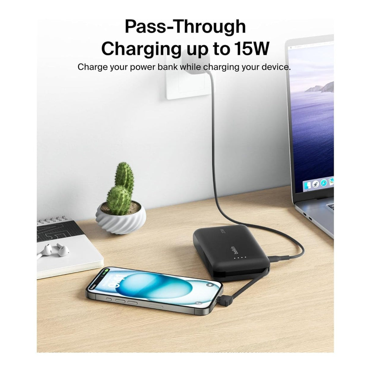 Belkin BoostCharge 10000 mAh Power Bank Black BU041KQBK