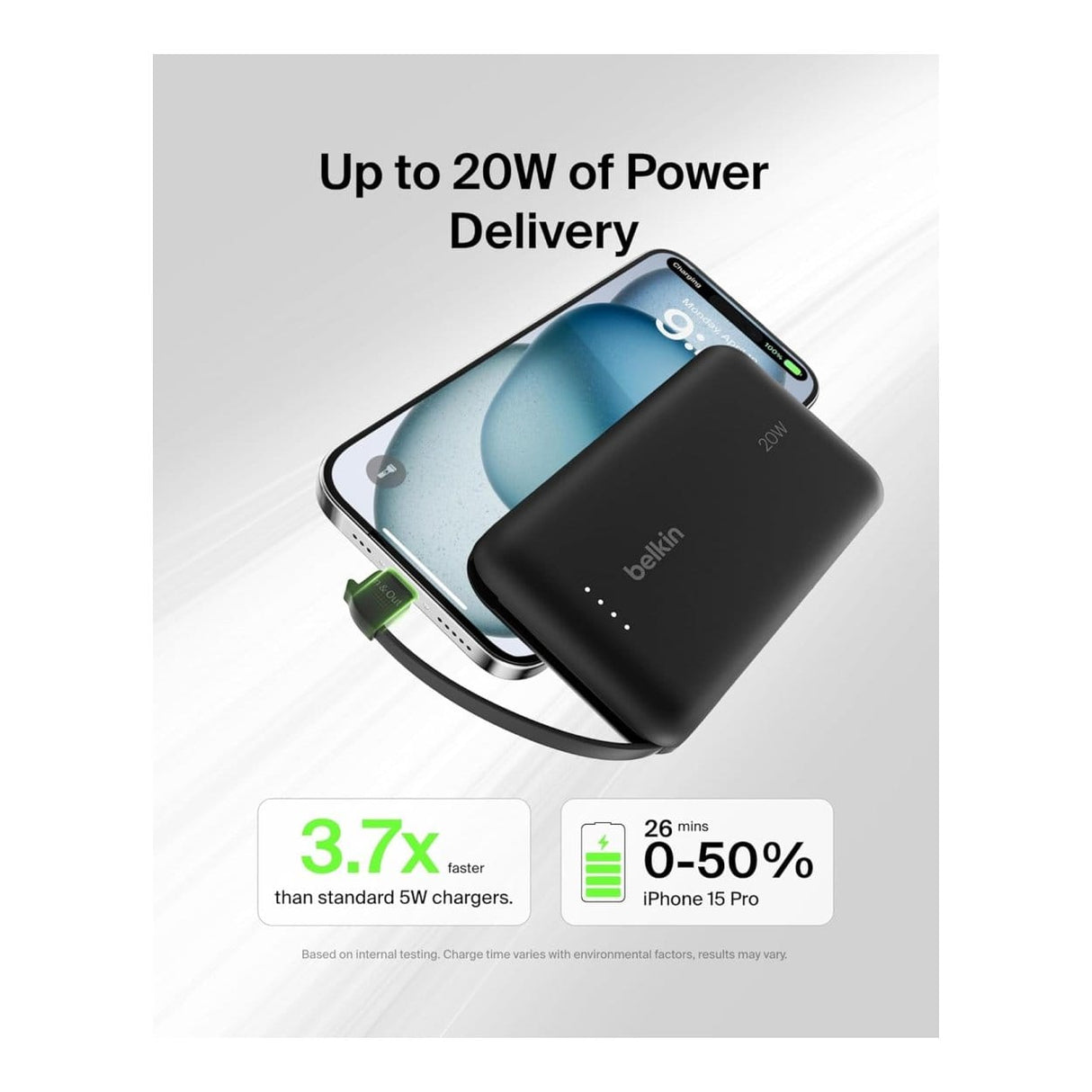 Belkin BoostCharge 10000 mAh Power Bank Black BU041KQBK