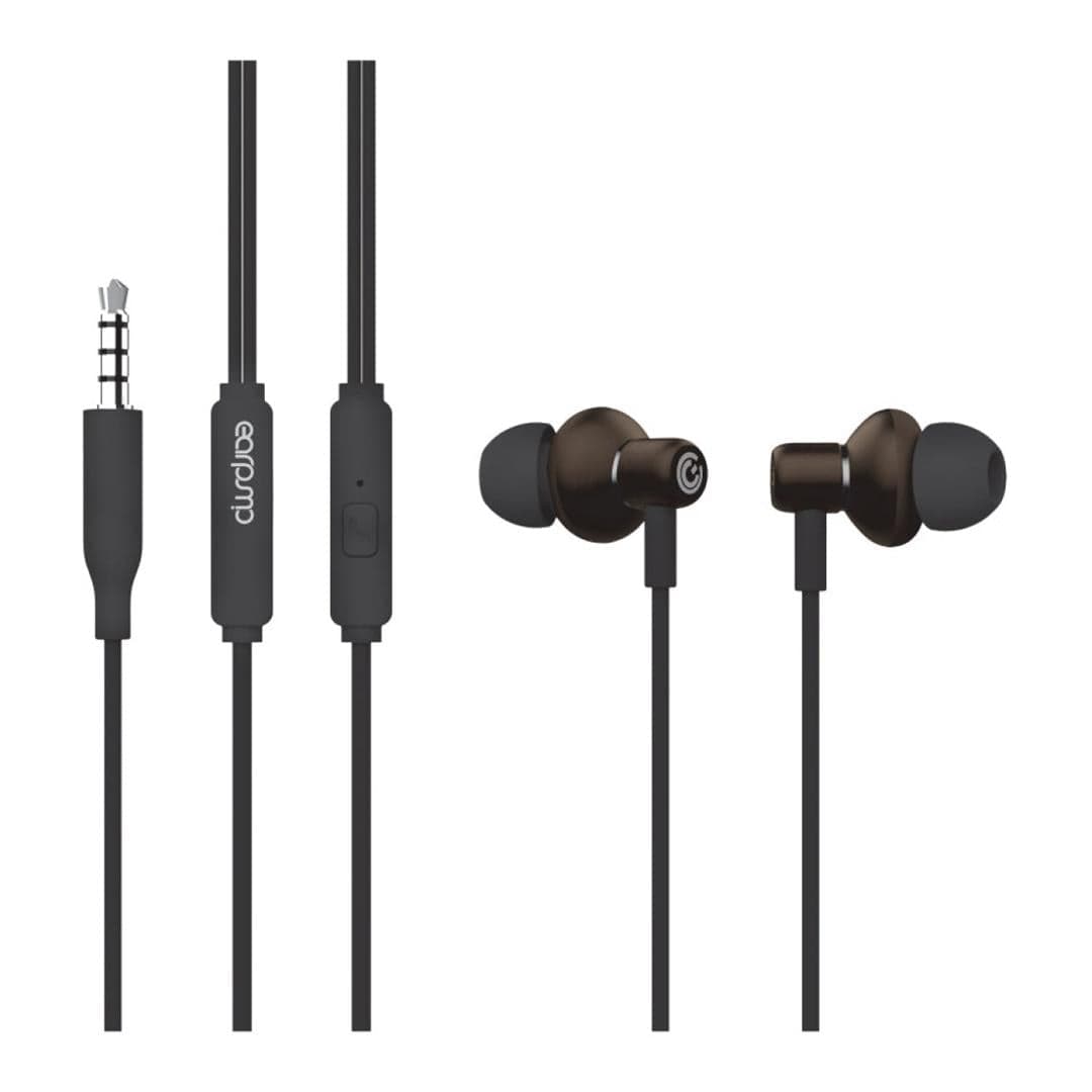 SonicGear Hyperbass Buds 1 Wired Earphones Gun Metal BUDS1GMETAL
