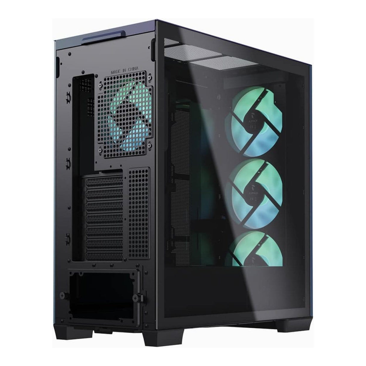 APNX C1-R ChromaFlair ATX Mid Tower PC Case C1-R-CF-V1