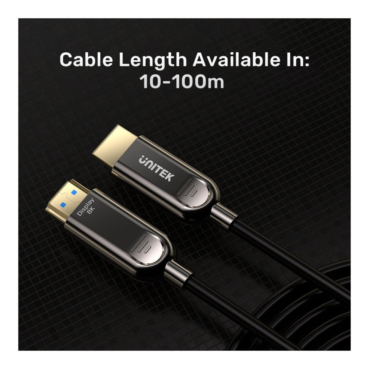 Unitek 50m 8K Fiber Optic HDMI Cable C11085GY01-50M