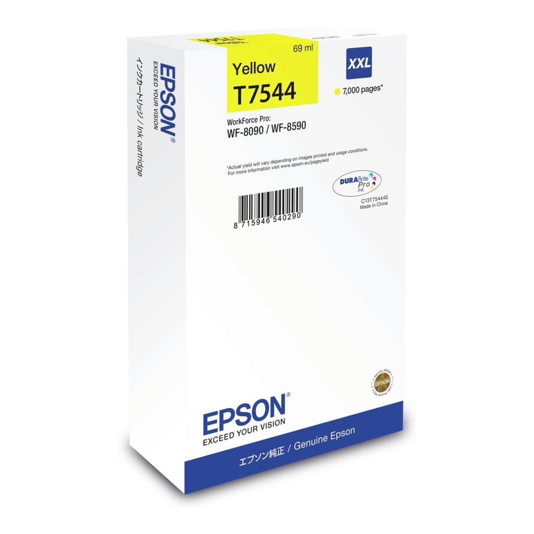 Epson T7544 XXL Yellow Extra High Yield Ink Cartridge Original C13T754440 Single-pack