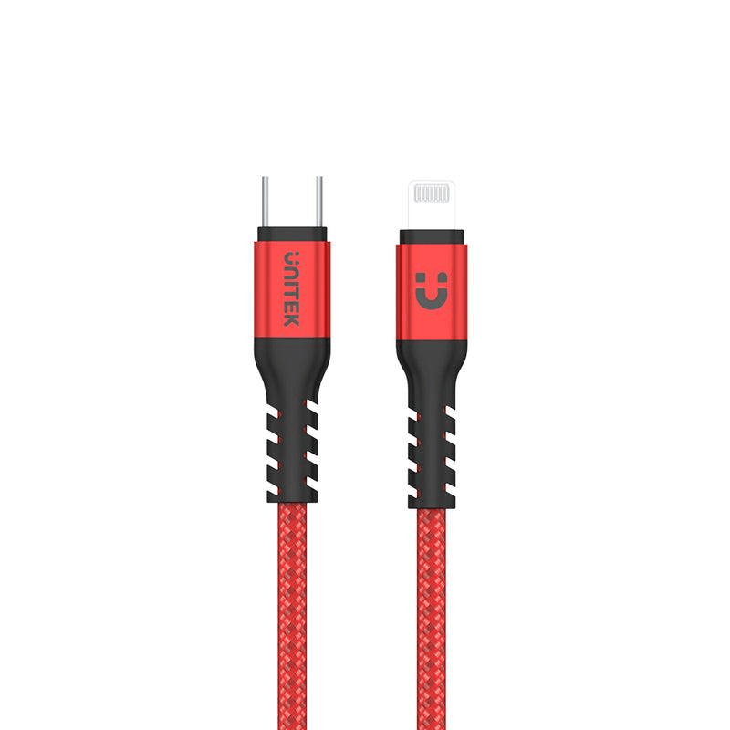Unitek 1m MFI Certified USB-C to Lightening 20W Fast Charging Cable C14060RD