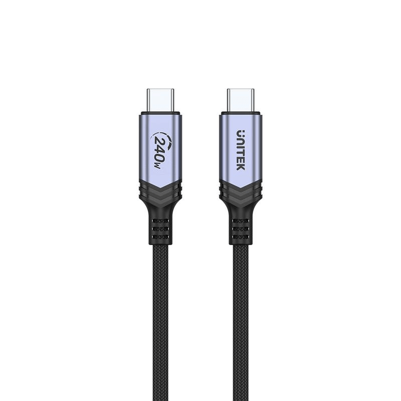 Unitek 2m USB-C Braided Charging Cable C14110GY-2M