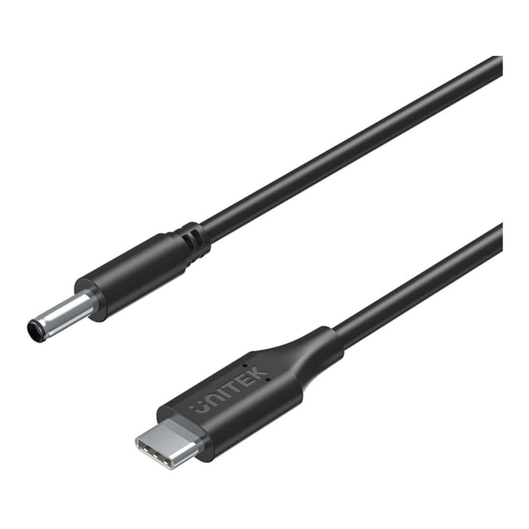 Unitek Dell 65W USB-C to DC Jack 4.5 x 3.0 mm Charging Cable C14120BK-1.8M