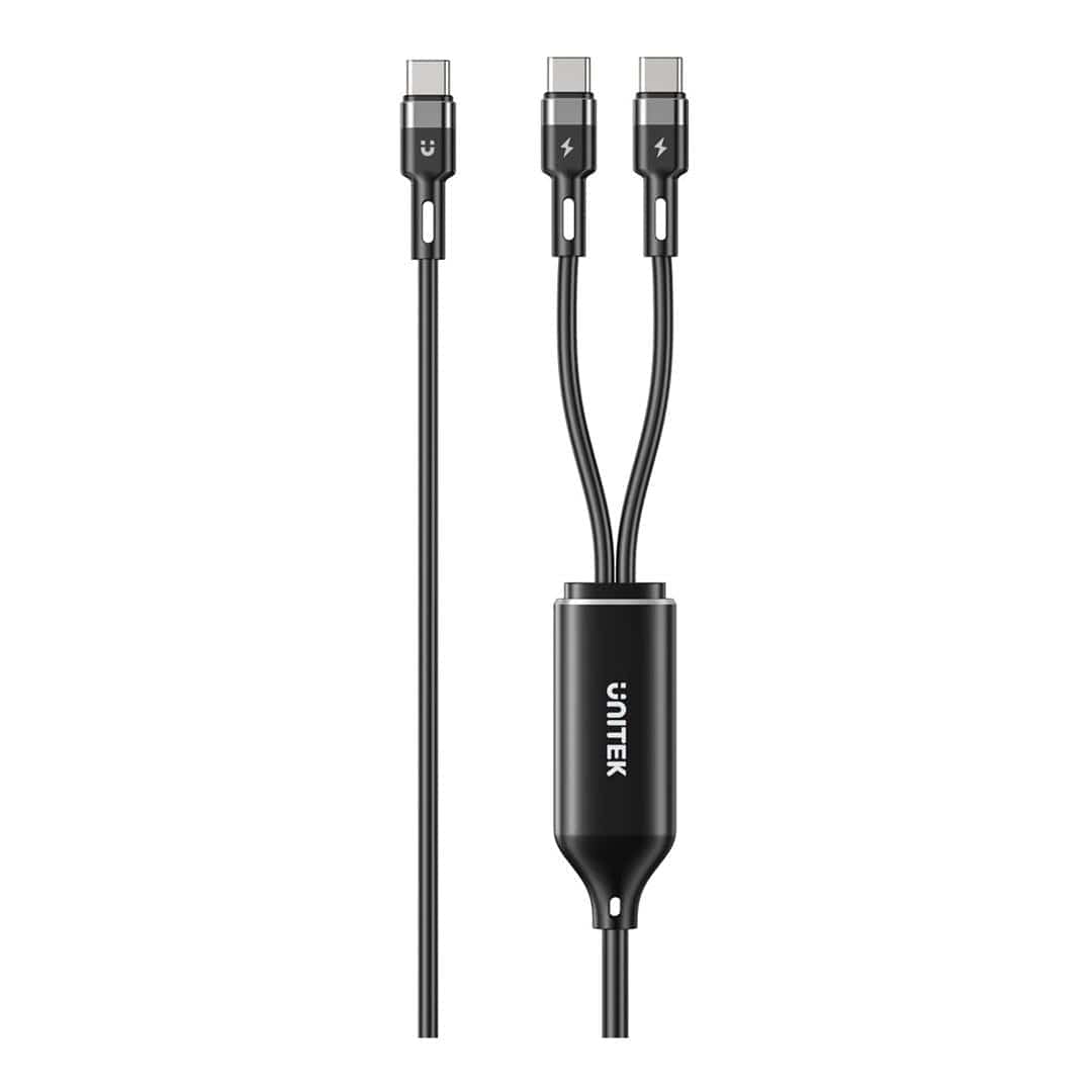 Unitek 2-in-1 100W Type-C Cable 1.8m C14146ABK-1.8M