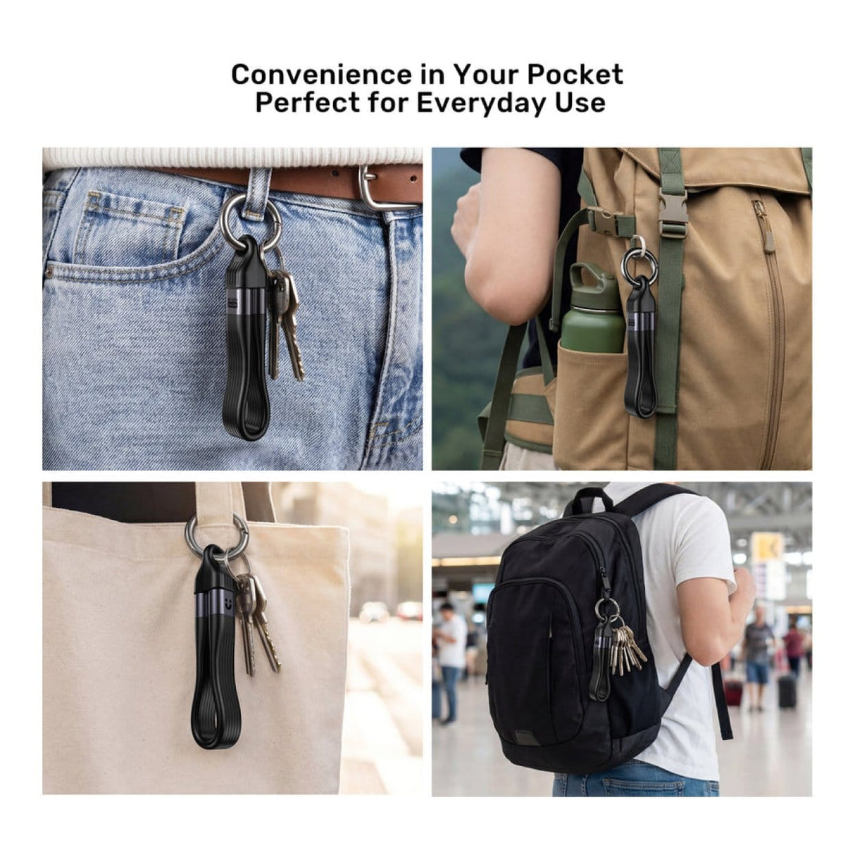 Unitek 240W Type-C USB4 Full-Featured Keychain Cable C14179ABK01-0.13M