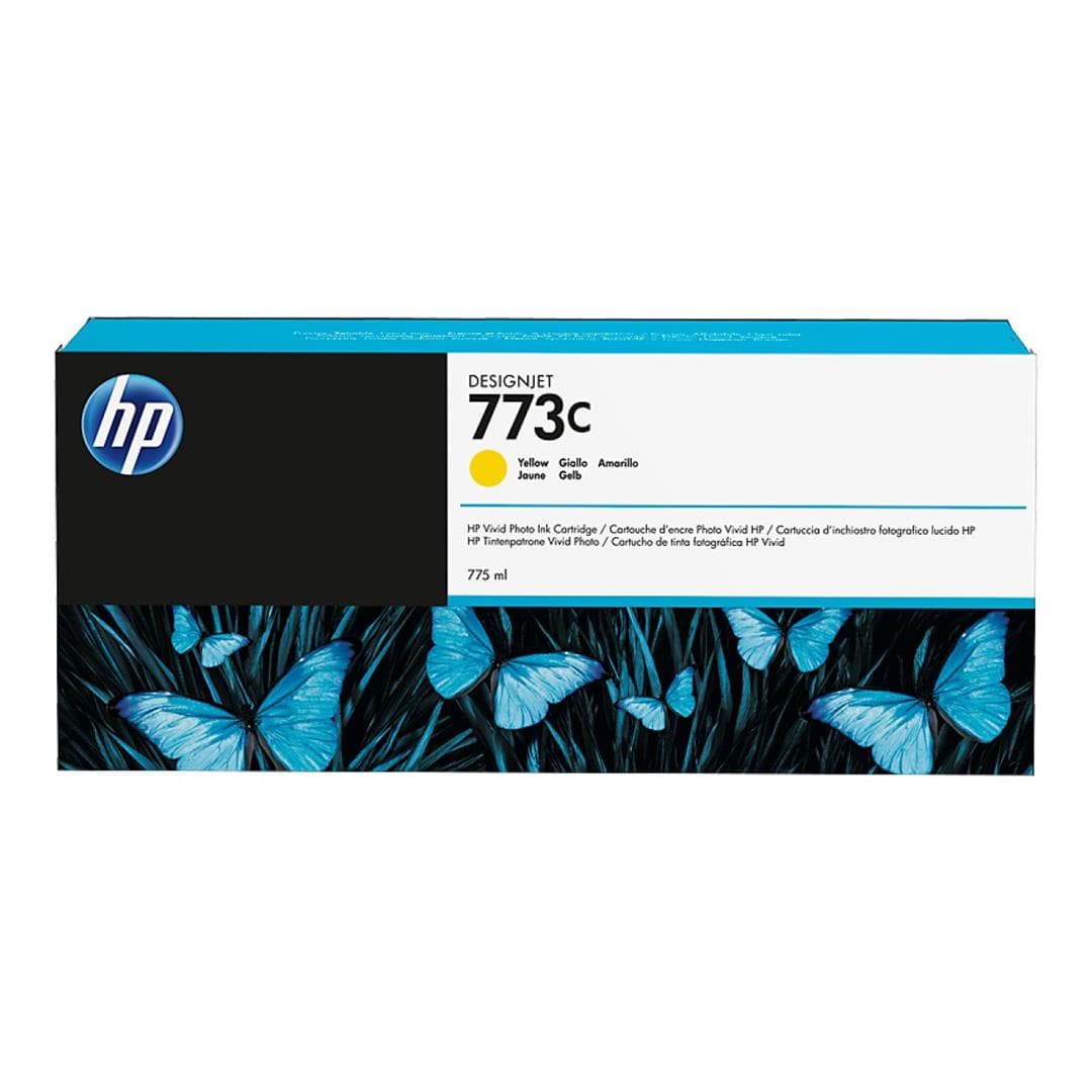HP 773C DesignJet Yellow Standard Yield Ink Cartridge Original C1Q40A Single-pack