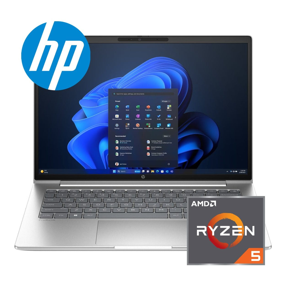 HP ProBook 4 G1ah 14-inch WUXGA Laptop - AMD Ryzen 5 220 512GB SSD 16GB RAM Win 11 Pro