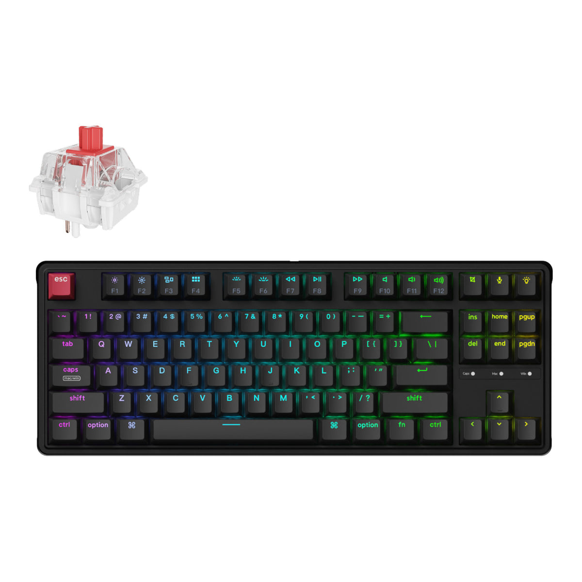 Keychron C3 Pro 8K QMK RGB Wired Keyboard C3PX-H1