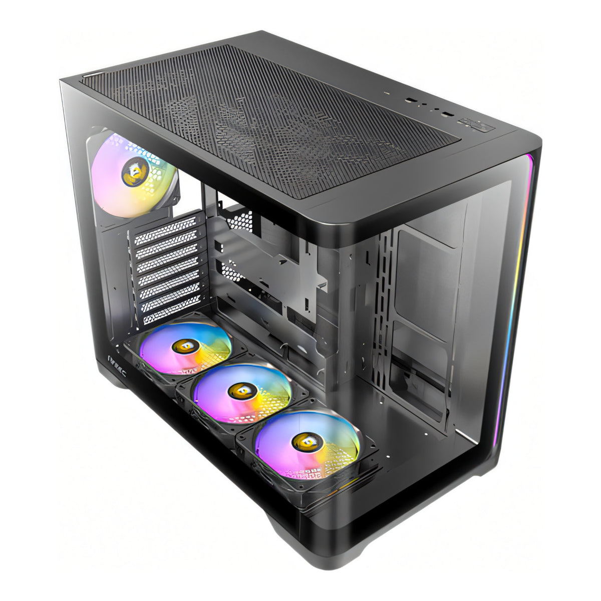Antec C5 Curve ARGB Dual Chamber Mid-Tower ATX Gaming Black PC Case