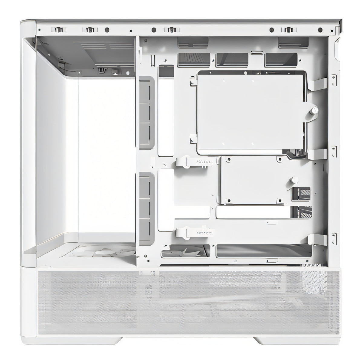 Antec C6 Curve Air Mid-Tower ATX Gaming White PC Case C6 CURVE AIR WHITE