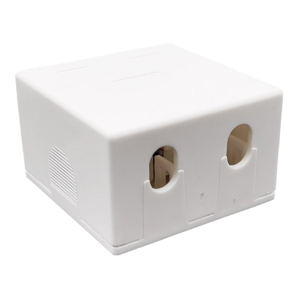 Unbranded CAT6 UTP 2-Port RJ45 Surface Wall Box 50U C6-UT-2P-SWB