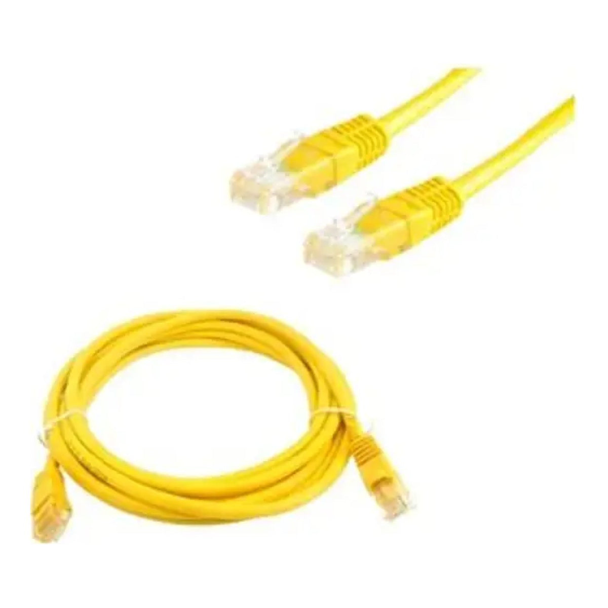 Unbranded CAT6 UTP Bare Copper RJ45 Patch Lead 2m Yellow C6-UT-PL-2M-YELLOW