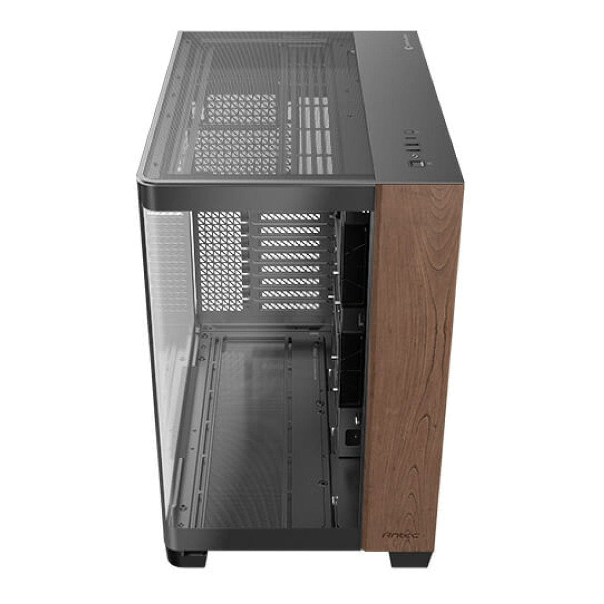 Antec C8 Curved Wood E-ATX Dual Chamber Gaming PC Case Black