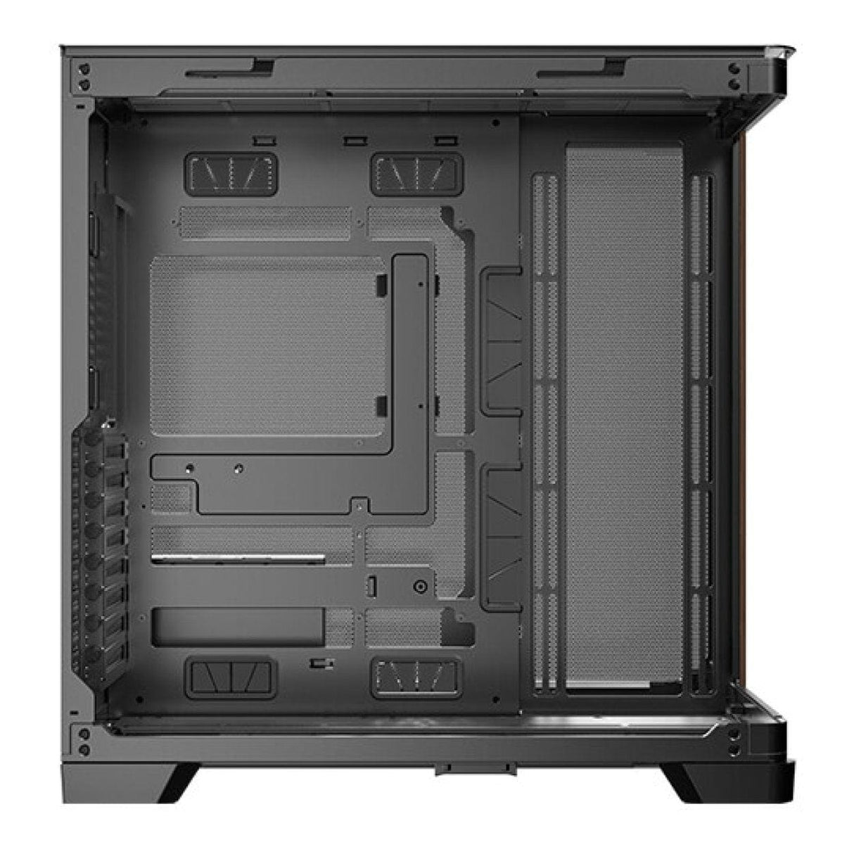 Antec C8 Curved Wood E-ATX Dual Chamber Gaming PC Case Black