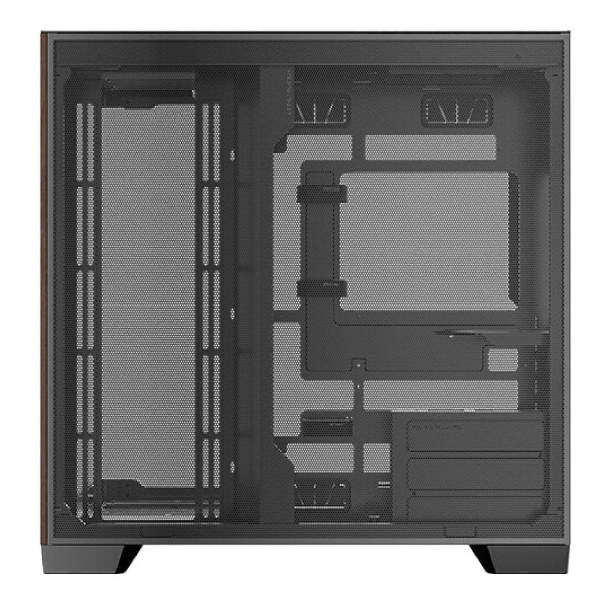 Antec C8 Curved Wood E-ATX Dual Chamber Gaming PC Case Black