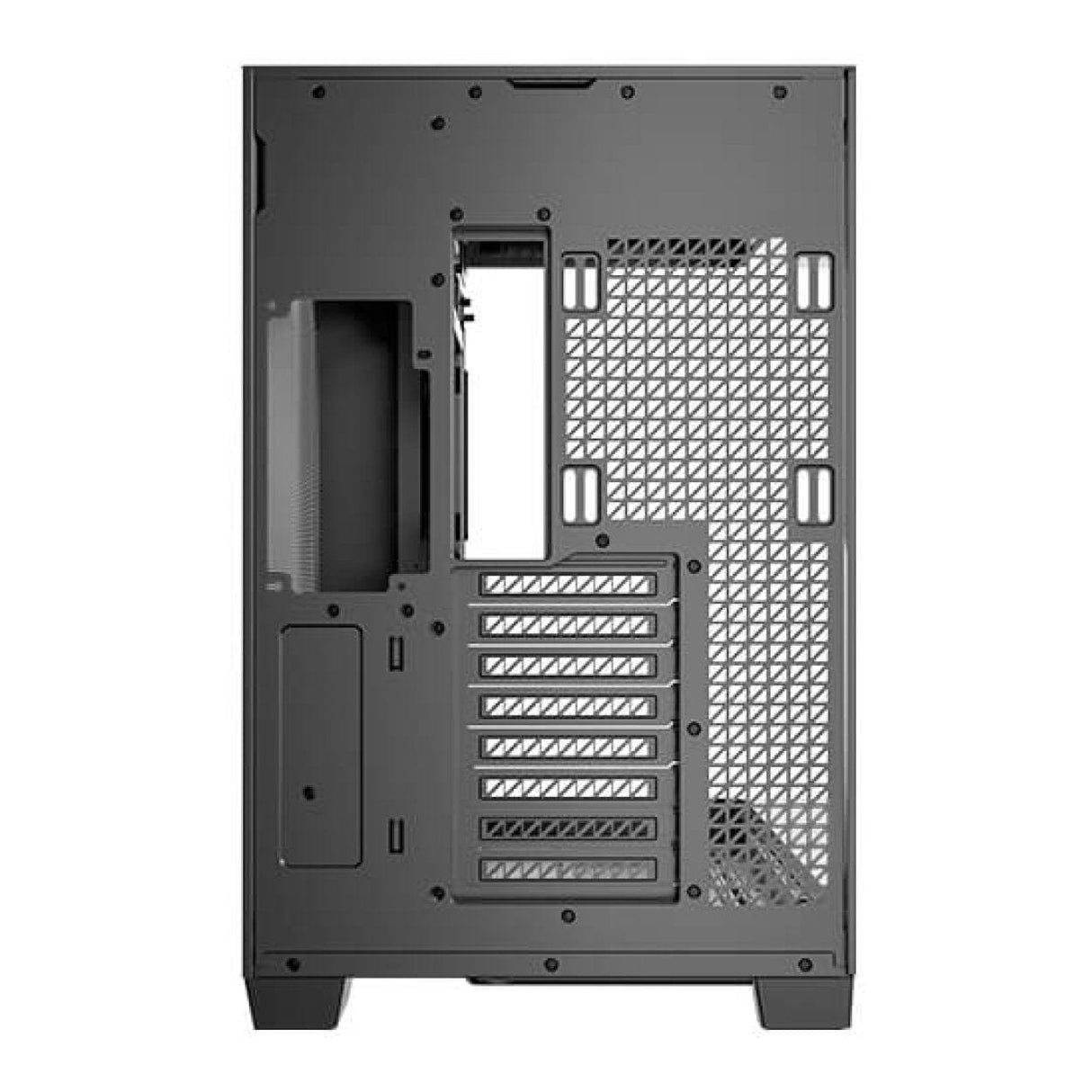 Antec C8 Curved Wood E-ATX Dual Chamber Gaming PC Case Black