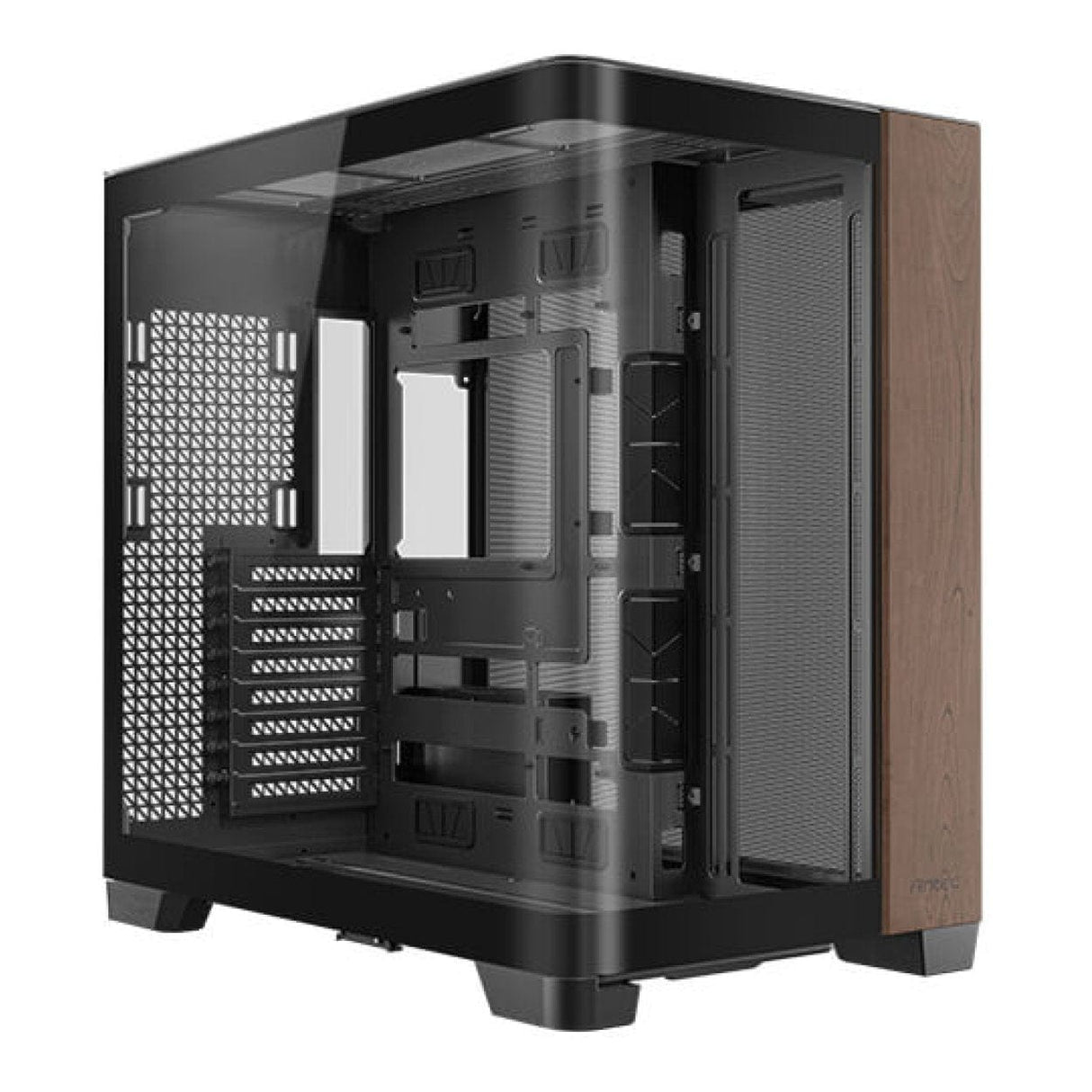 Antec C8 Curved Wood E-ATX Dual Chamber Gaming PC Case Black
