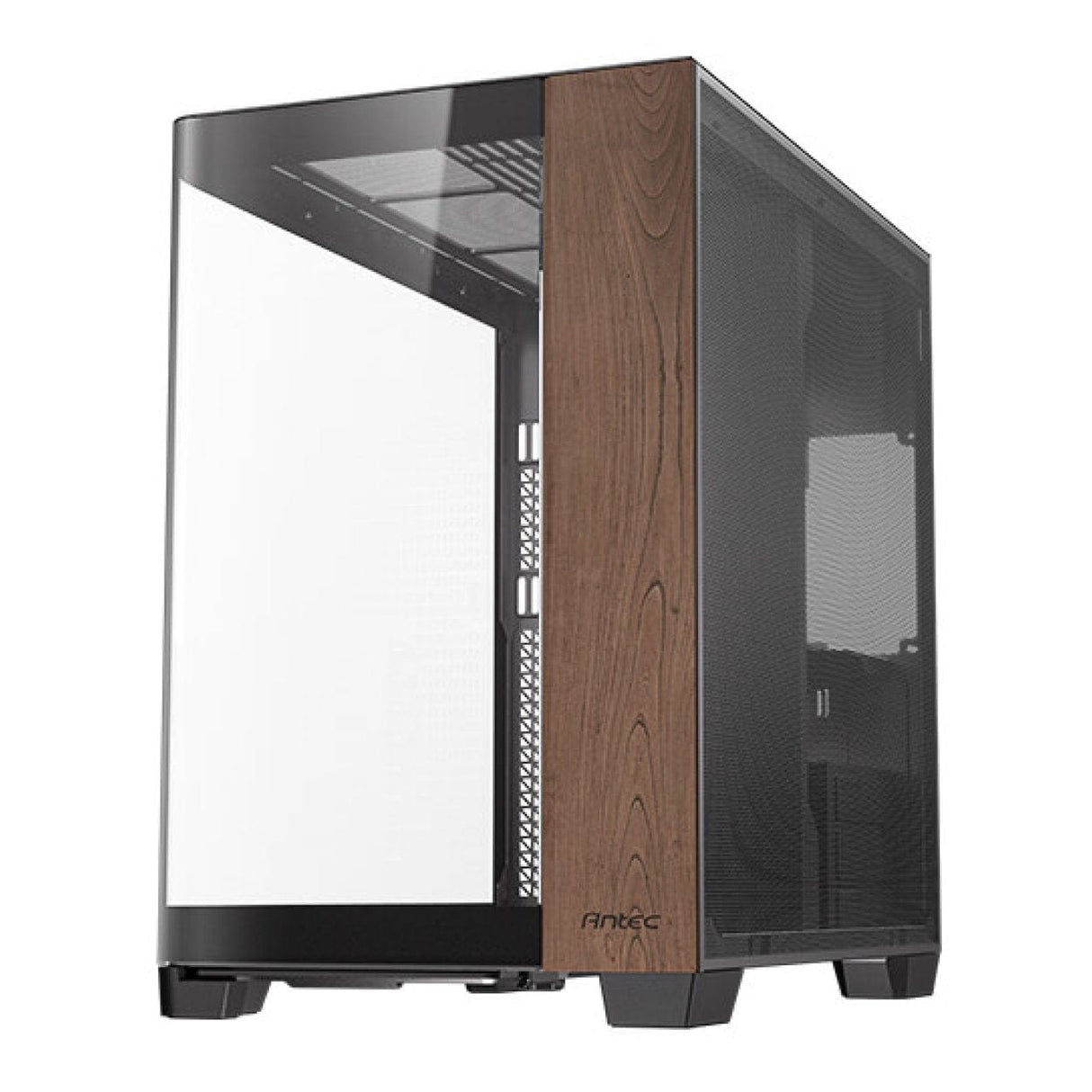Antec C8 Curved Wood E-ATX Dual Chamber Gaming PC Case Black