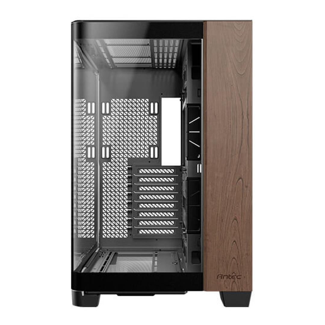 Antec C8 Curved Wood E-ATX Dual Chamber Gaming PC Case Black