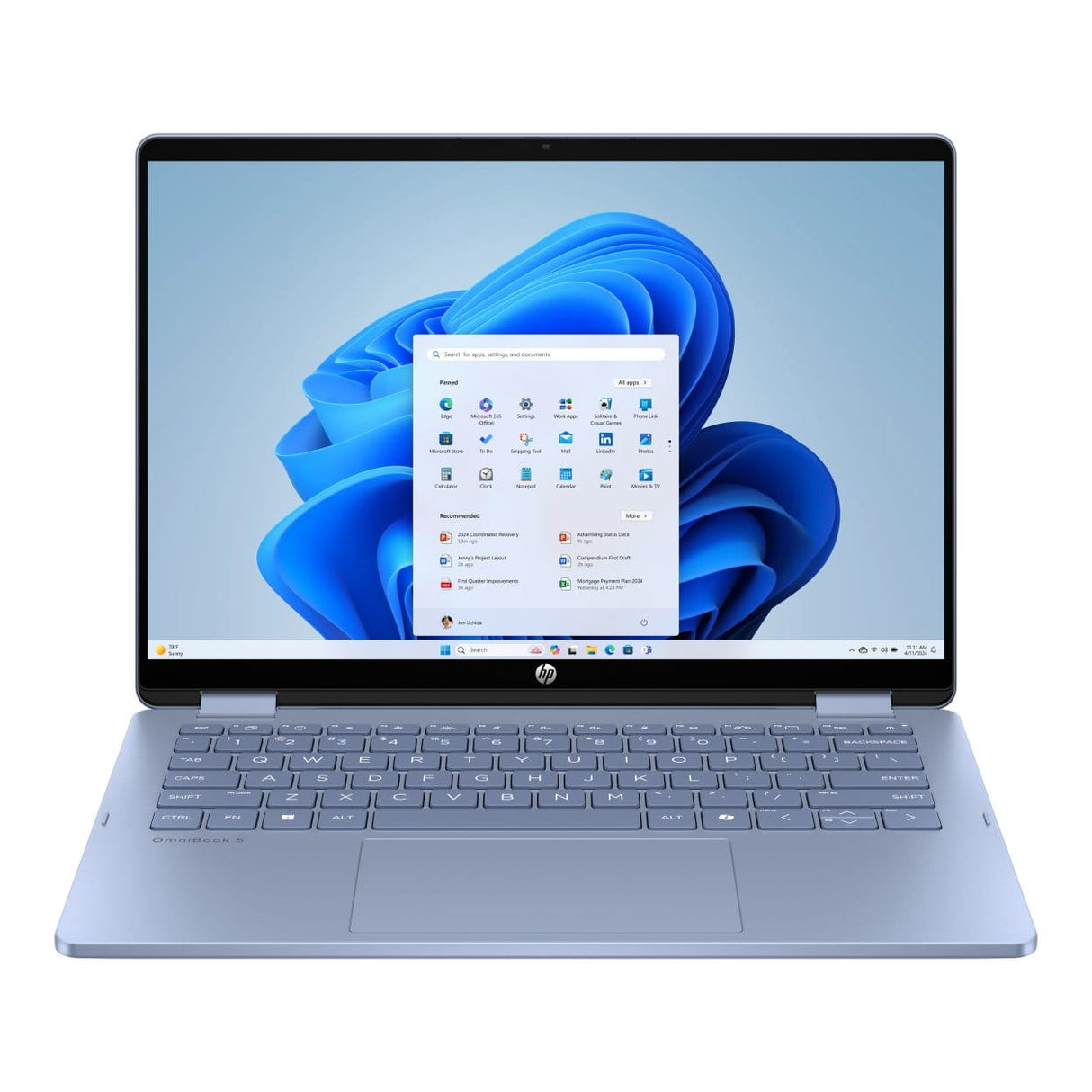 HP OmniBook 5 Flip 14-fp0005ni 14-inch 2K 2-in-1 Laptop - Intel Core 7 150U 1TB SSD 16GB RAM Win 11 Home Blue