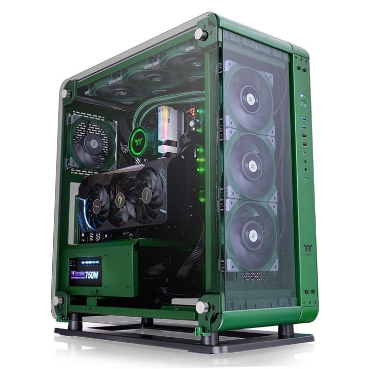 Thermaltake Core P6 Midi Tower PC Case Green CA-1V2-00MCWN-00