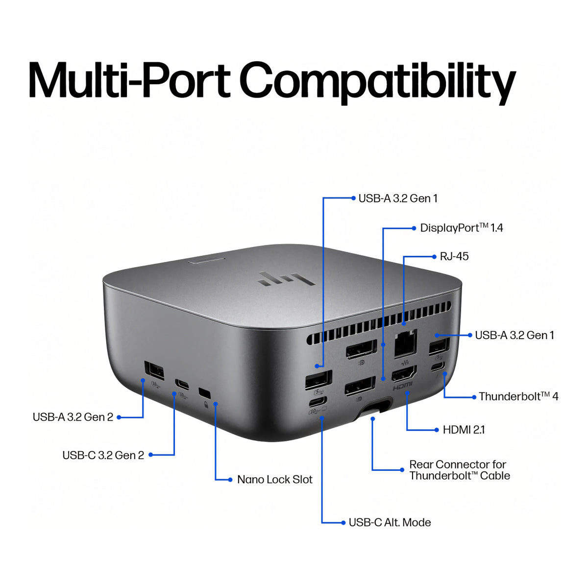 HP Poly Thunderbolt 4 Ultra 180W G6 Dock CA7U8AA