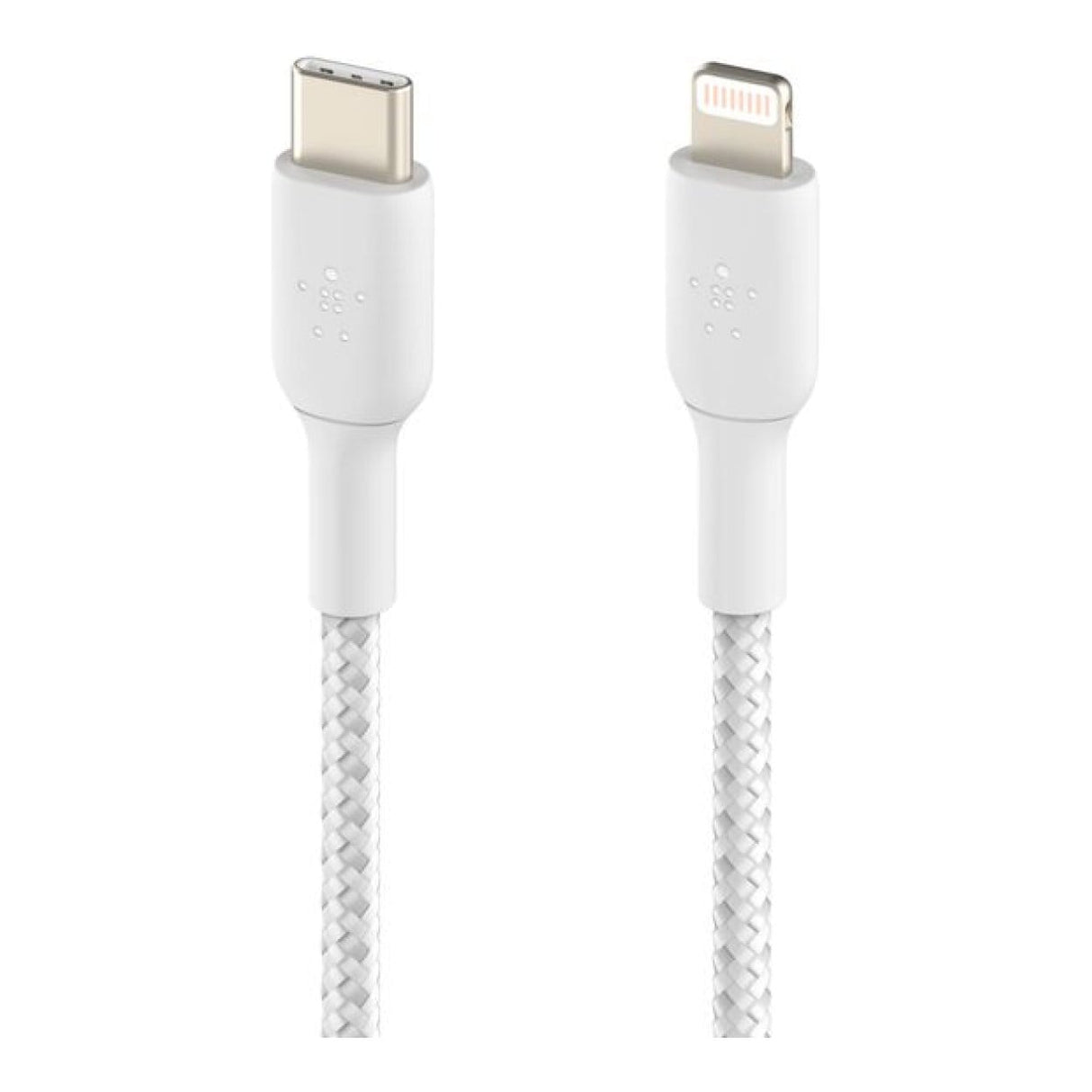 Belkin BoostCharge Pro 1m Braided USB-C to Lightning Cable - White CAA004BT1MWH