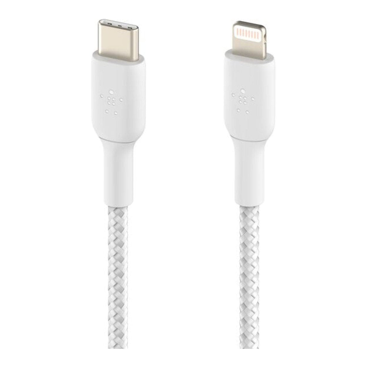Belkin 2m BoostCharge 30W Braided USB-C to Lightning Cable White CAA004BT2MWH