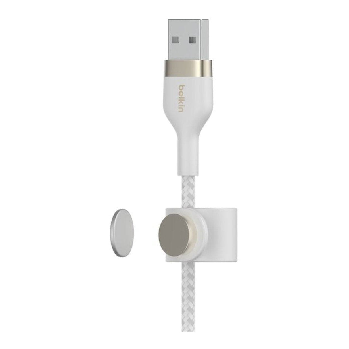 Belkin BoostCharge Pro Flex USB-A Cable with Lightning Connector White CAA010BT3MWH