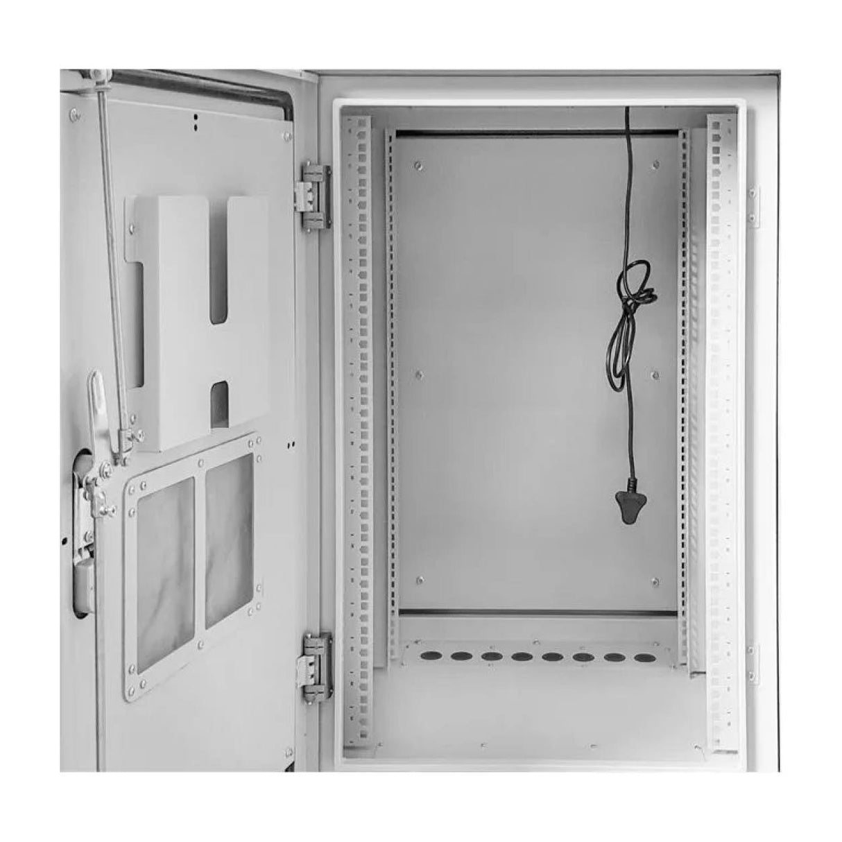 Scoop 18U 600mm Deep Outdoor Cabinet with 2 Fans CAB-18UO