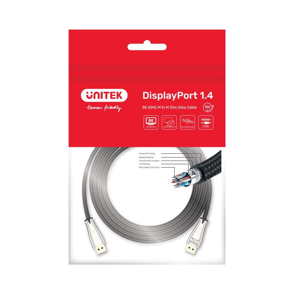 Unitek 5m DisplayPort 1.4 Cable CAB-DISPLAYMM-5U