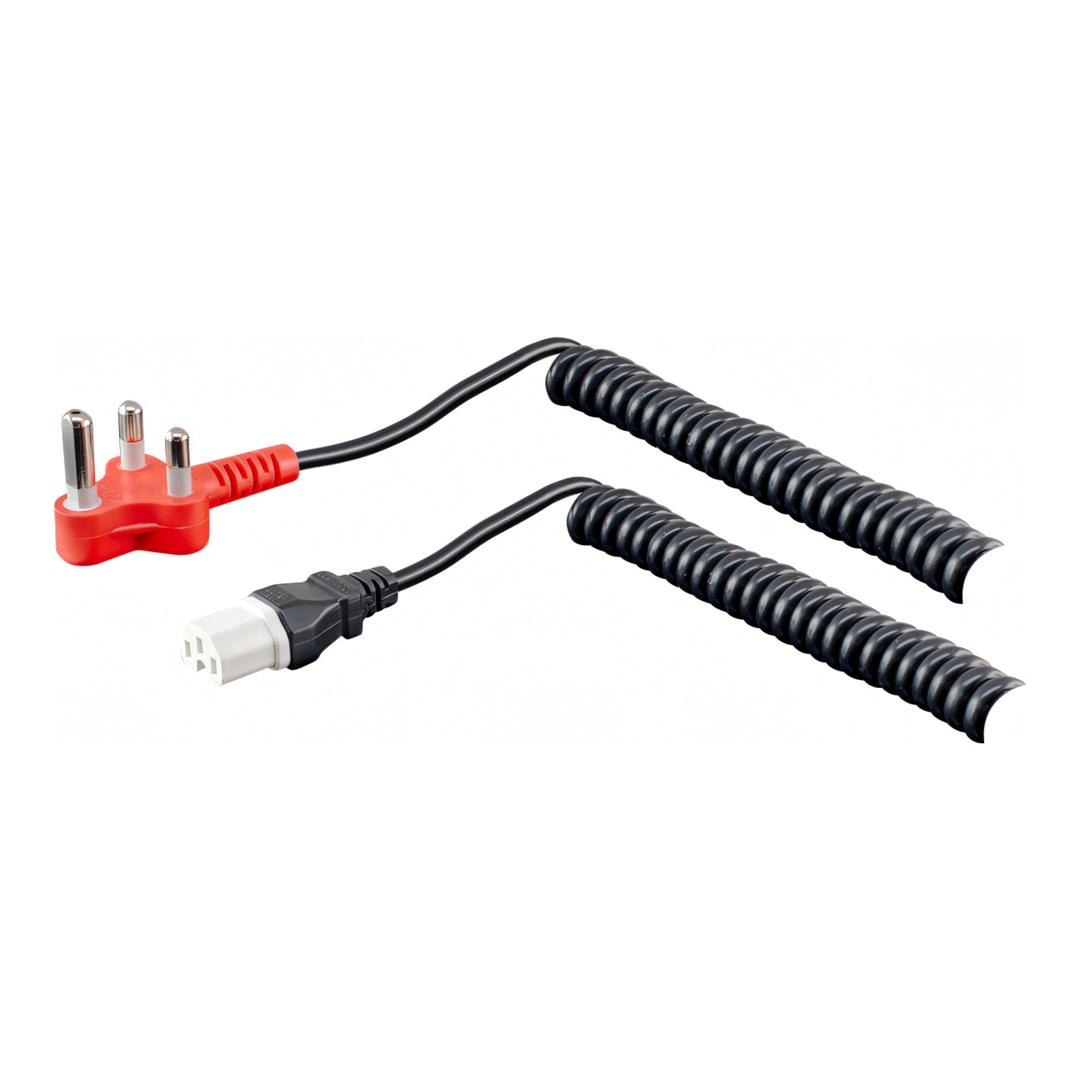 LinkQnet 0.6-1.8m Dedicated IEC C15 Hot-Socket Coiled Power Cable CAB-PWR-D-K-CURLY