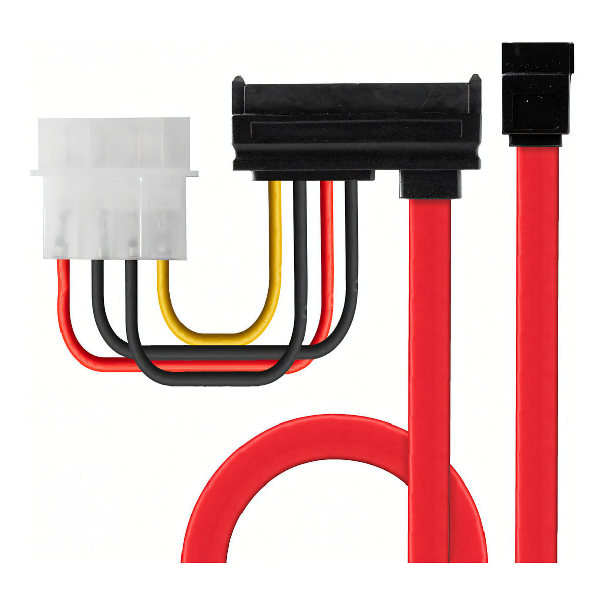 LinkQnet (RU) 0.3m Internal SATA Combo Cable - Red CAB-SATA-INT-0.3M-LQ